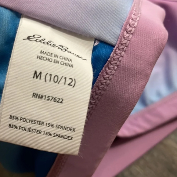 Eddie Bauer Girl’s 2 piece Reversible Swimwear Set - Picture 7 of 8